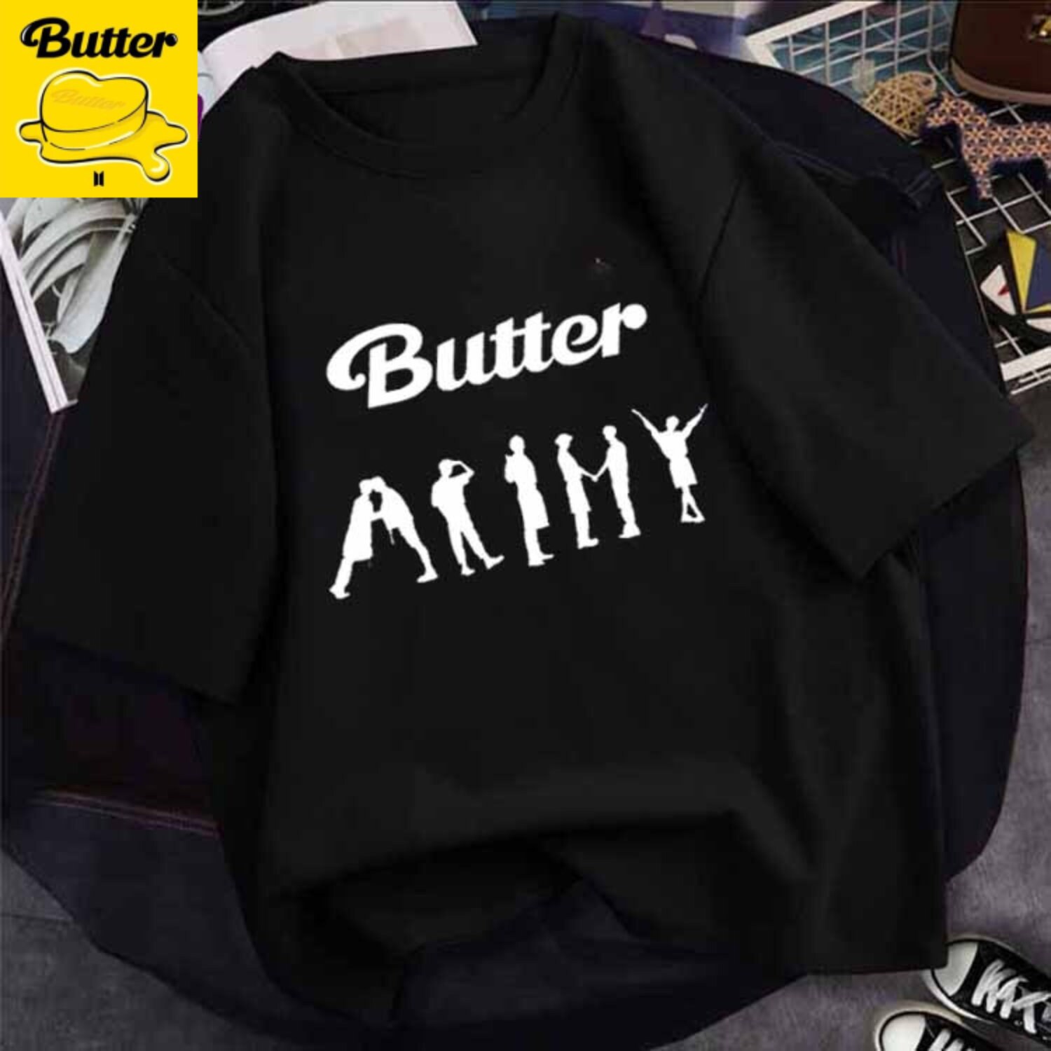 BTS Butter Shirt ARMY : Oversize Boyfriend Size RM Jin - Etsy