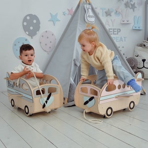 Unique Wooden Montessori Furniture With Name Nursery Toy Organizer Playroom Storage Boys Girls Nursery Decor Cute Christmas Present