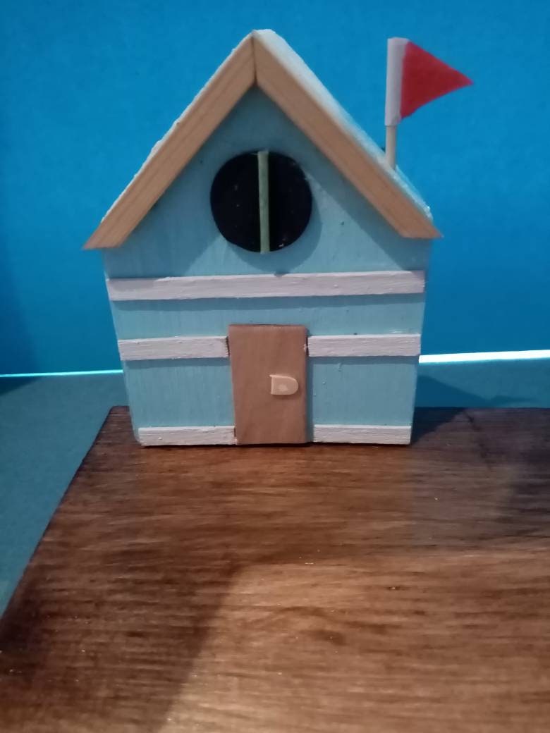 Bathroom Beach hut ornament. A delightful wooden beach hut | Etsy