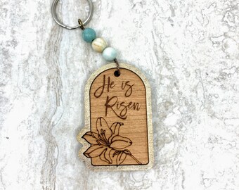 Risen Keychain - Etsy
