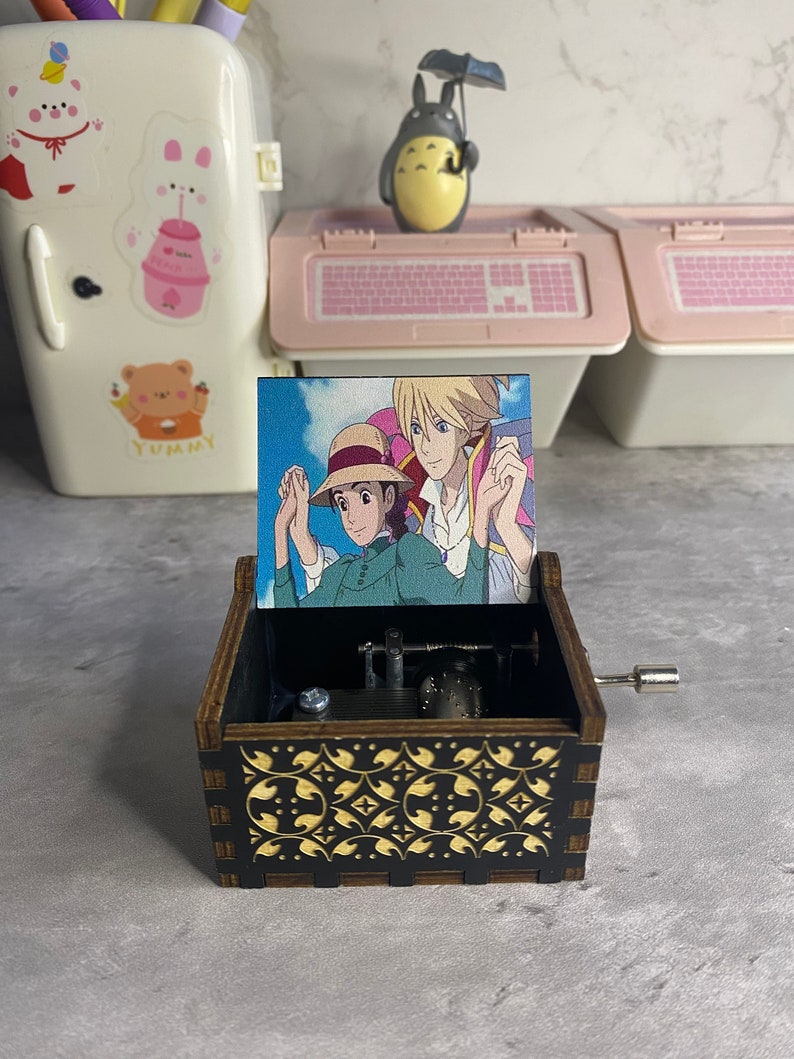 Howls Moving Castle Studio Ghibli Mini Handcranked Music Box Etsy
