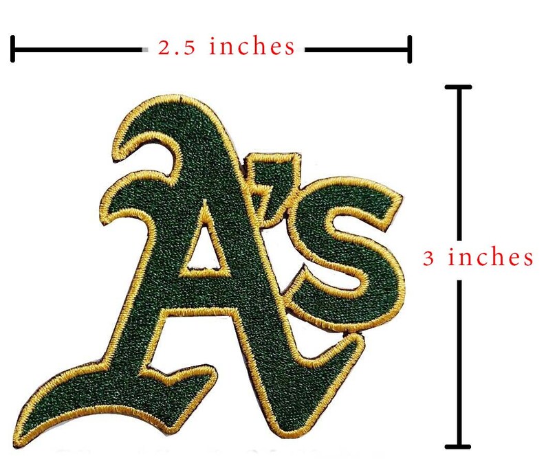 Oakland Athletics Sport Patches Logo Iron on Sewing on Clothes Etsy