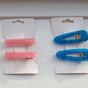 Set of 2 Glitter/Sparkly Hair Clips