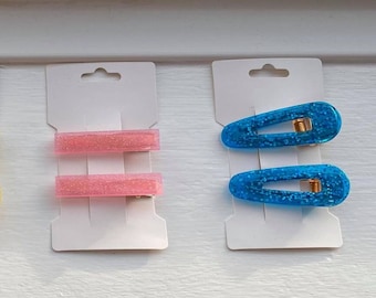 Set of 2 Glitter/Sparkly Hair Clips