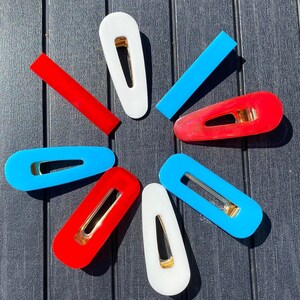 Jubilee and 4th of July Themed Hairclips