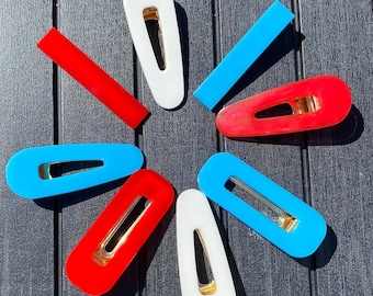 Jubilee and 4th of July Themed Hairclips