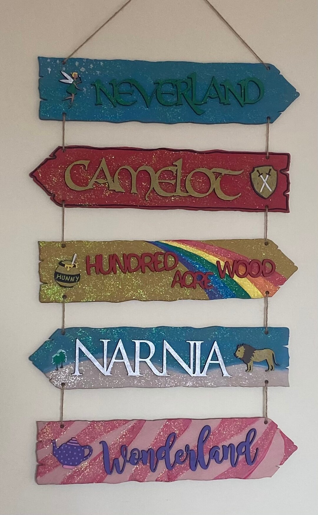 Fairytale Sign Post Direction Sign Narnia Wonderland - Etsy