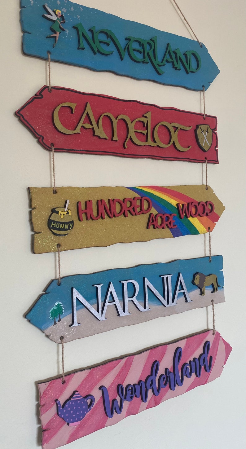 Fairytale Sign Post Direction Sign Narnia Wonderland | Etsy