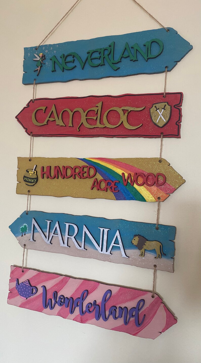 Fairytale Sign Post Direction Sign Narnia Wonderland | Etsy