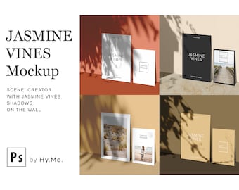 Poster-Mockup-Schatten-Overlay, anpassbares Mockup, Szenen-Creator-Mockups, Wandkunst-Mockup, minimales Mockup, moderne Vorlage, A4-Mockup