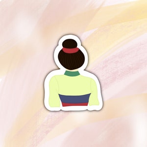 Princess Mulan Hair Sticker