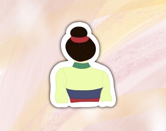 Princess Mulan Hair Sticker