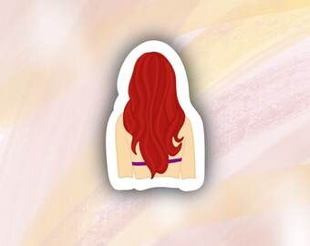 Ariel Mermaid Hair Sticker