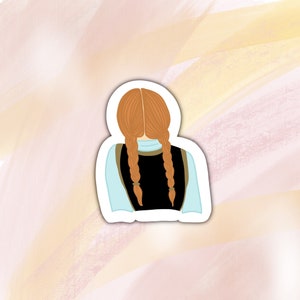 Princess Anna Hair Sticker