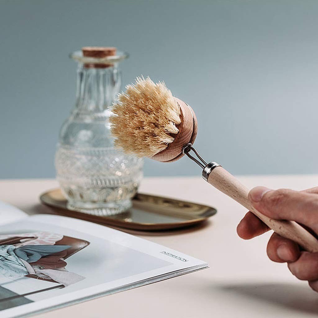 Eco friendly washing up brush. Wooden handle coconut fibre Etsy