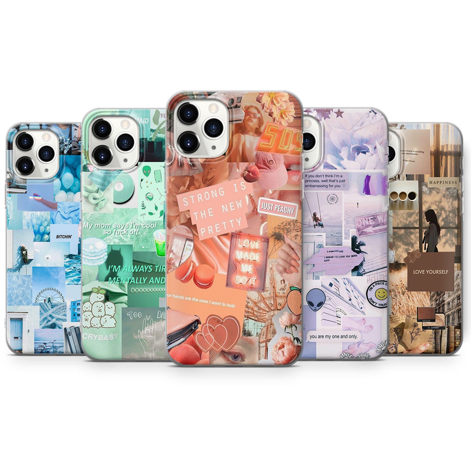 Aesthetic Collage Phone Case fit for iPhone 12 Pro iPhone 11 Etsy