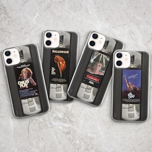 Horror Movie Phone Case Spooky Halloween Movie Cover fit for iPhone 16 Pro Max 15 14 13 12 11 XS Plus Samsung S25 S24 A55 A54 Pixel 7 8