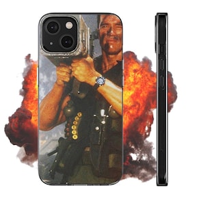 Custodia Commando per telefono Arnold Schwarzenegger per iPhone 16, iPhone 15, iPhone 15 Pro Max, iPhone 15+, iPhone 15 Pro, iPhone 14