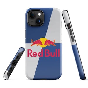 Custodia sportiva Redbull Energy Drink per iPhone 16 Pro Max, 15 Plus, 14, 13, 12, 11 e Samsung S24, S23, A55, Pixel 9 Pro, 8, 7