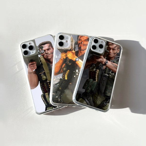 Arnold Schwarzenegger Phone Case Commando Cover for iPhone 15, iPhone 15 Pro Max, iPhone 15 Plus, iPhone 15 Pro, iPhone 14, iPhone 13 mini