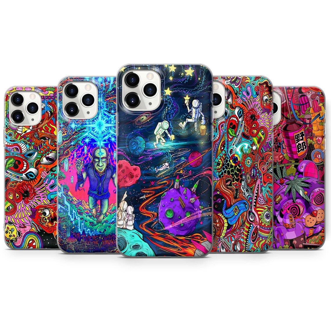 Psychedelic Trippy Phone Case fit for iPhone 12 Pro iPhone 11 | Etsy