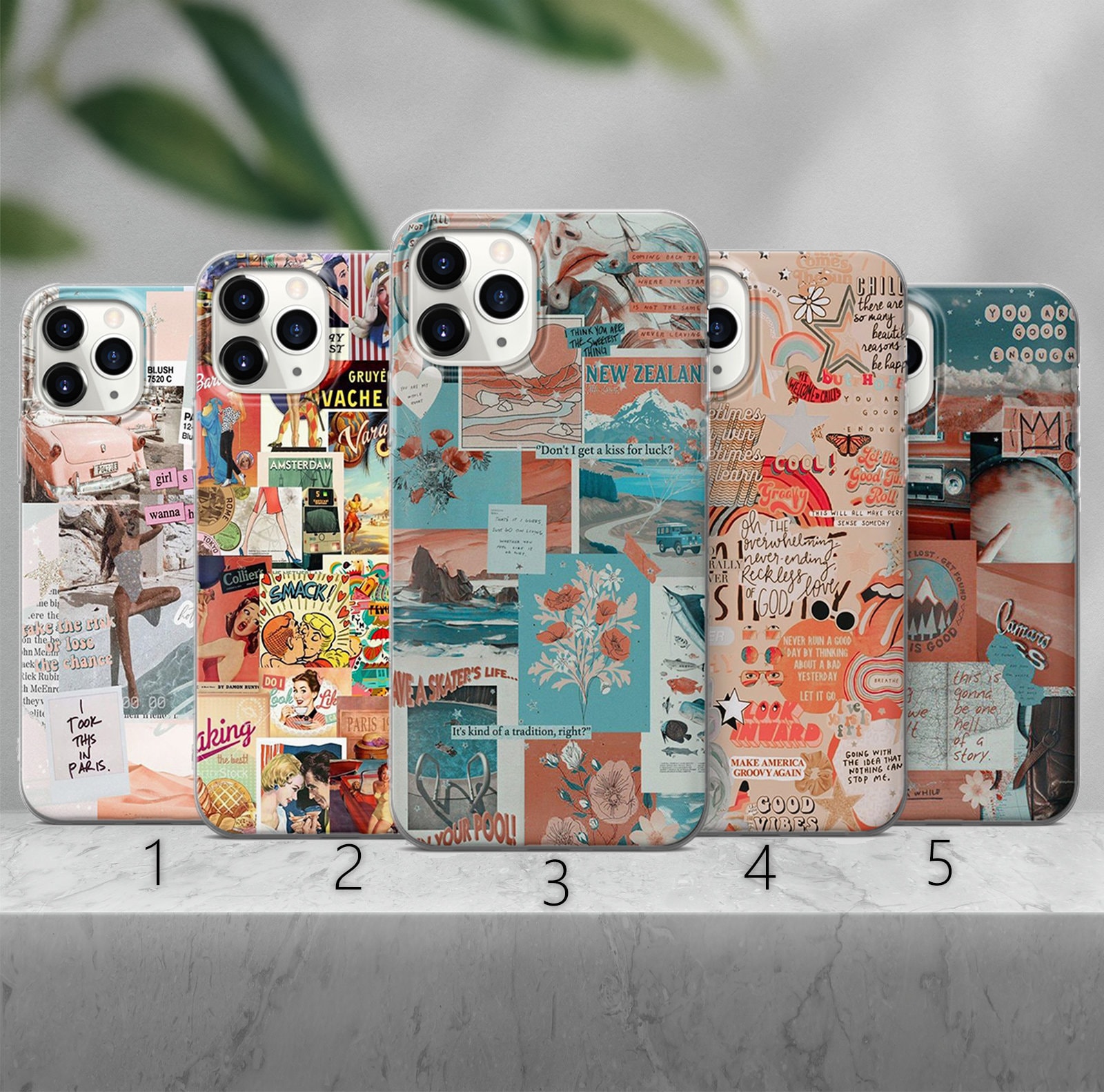 Retro Collage Phone Case Aesthetic Cover Fit For Iphone 13 Etsy