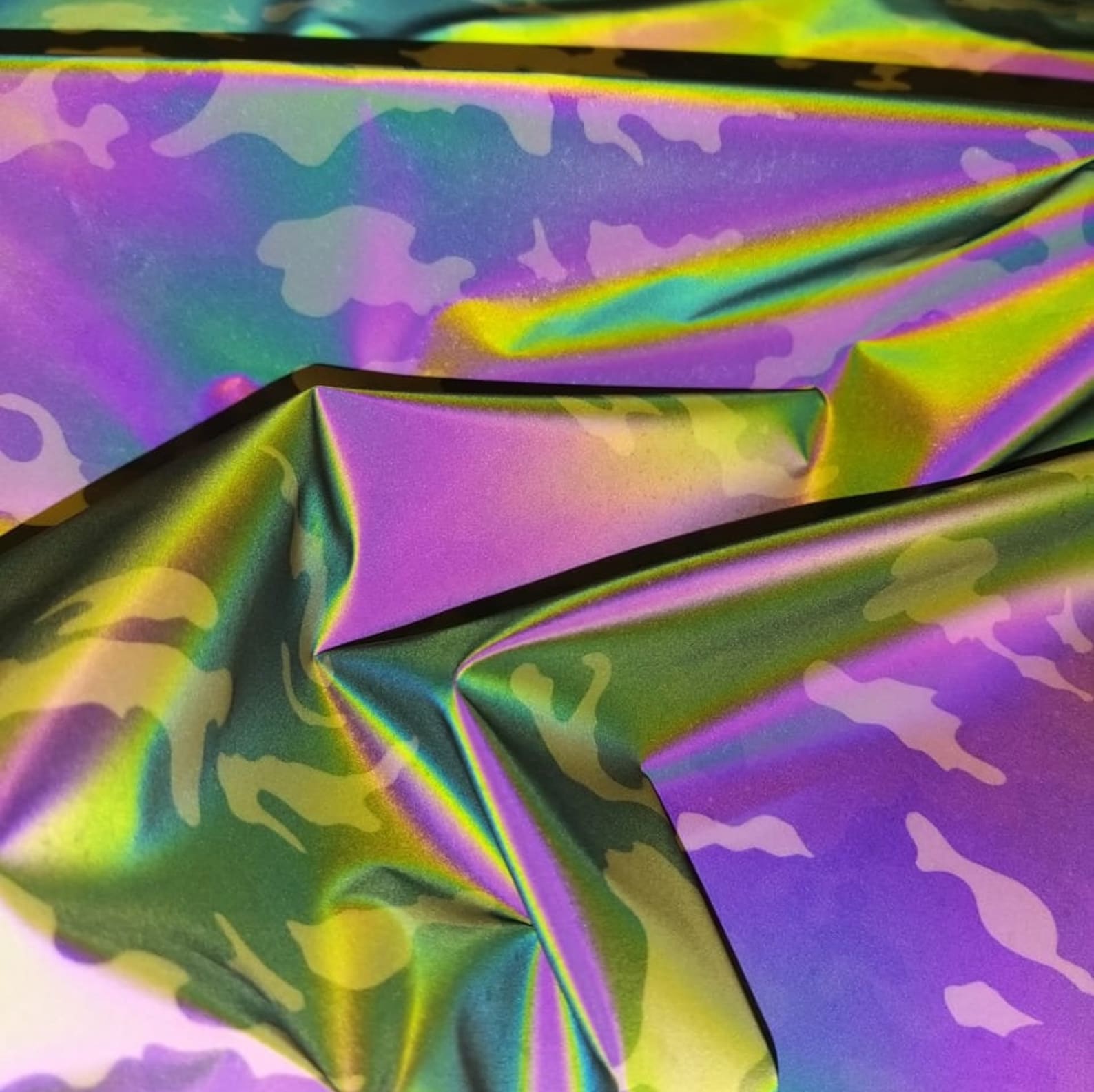 Reflective Fabric Rainbow reflective camouflage 100 Etsy