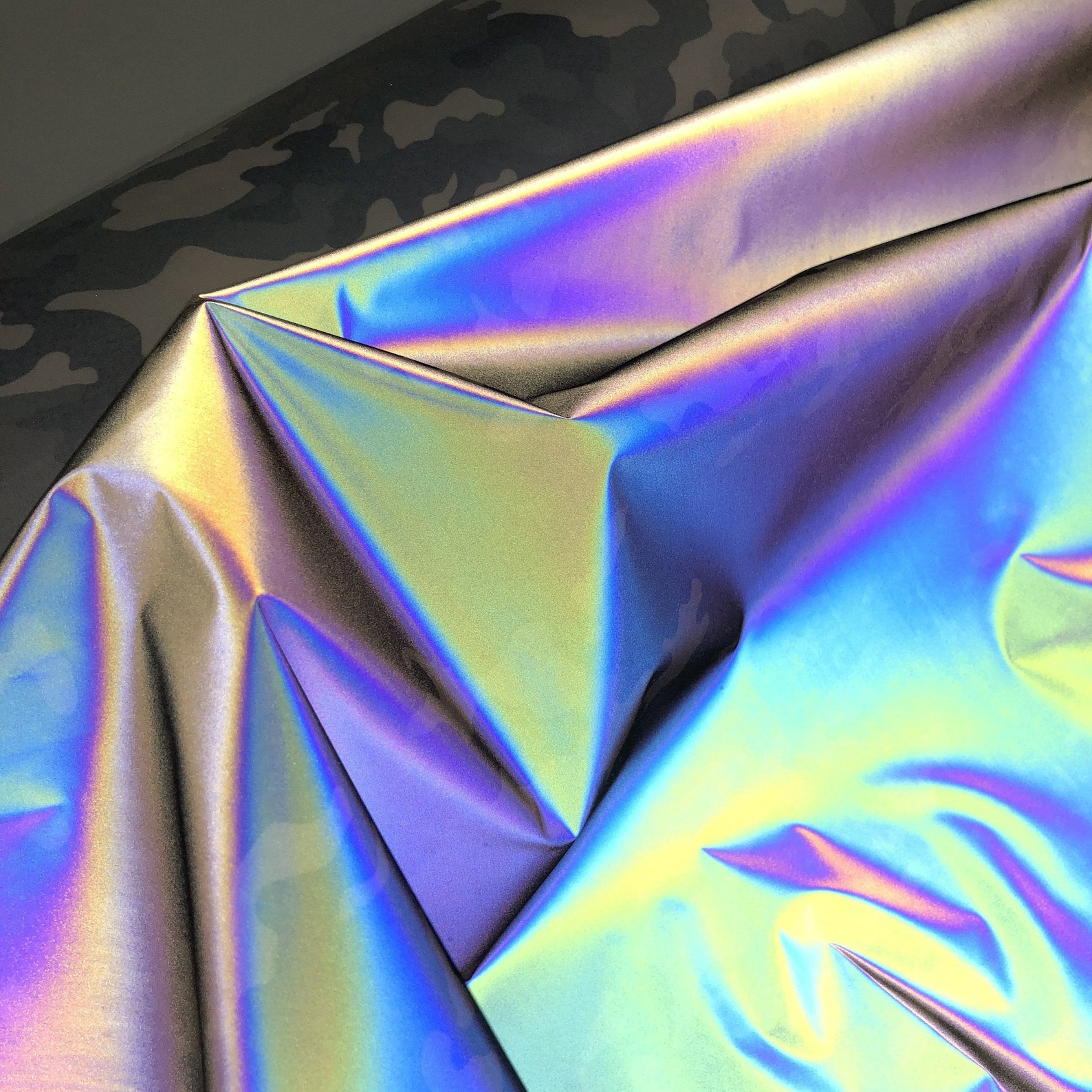 Reflective Fabric Rainbow reflective camouflage 100 Etsy
