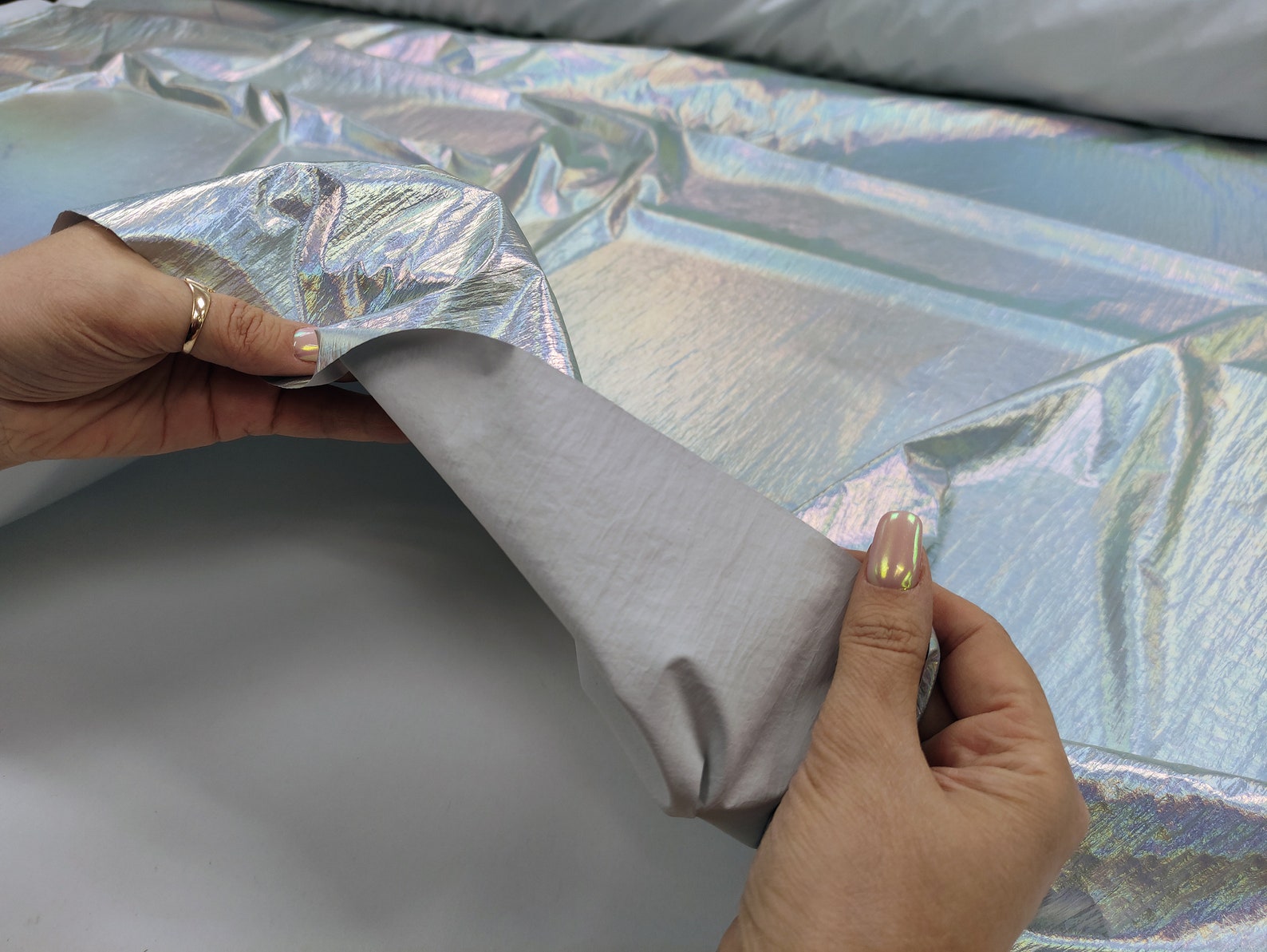 Foiled Wrinkled Nylon Waterproof 100 nylon Etsy