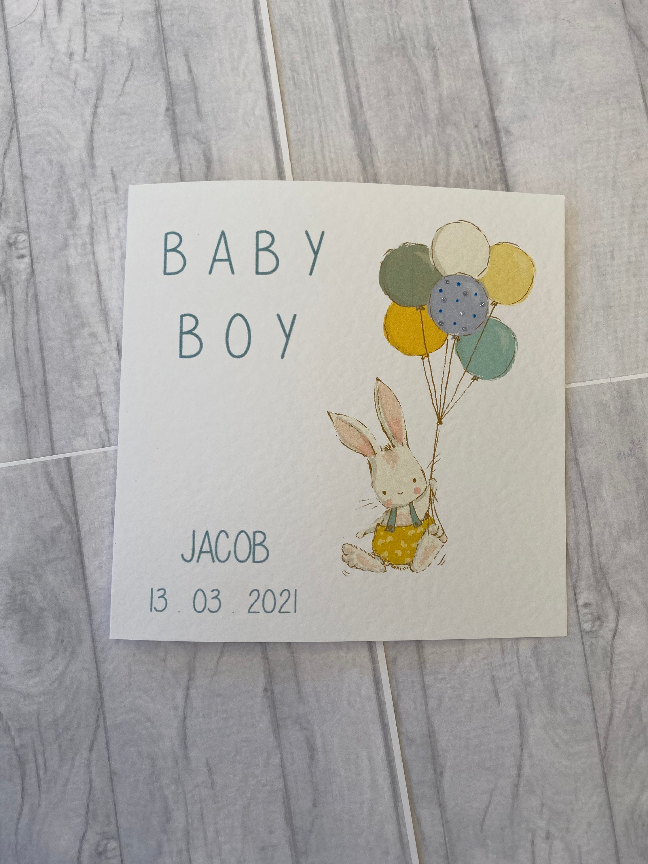 Neugeborene Karte Baby-Junge-Karte Herzlichen | Etsy