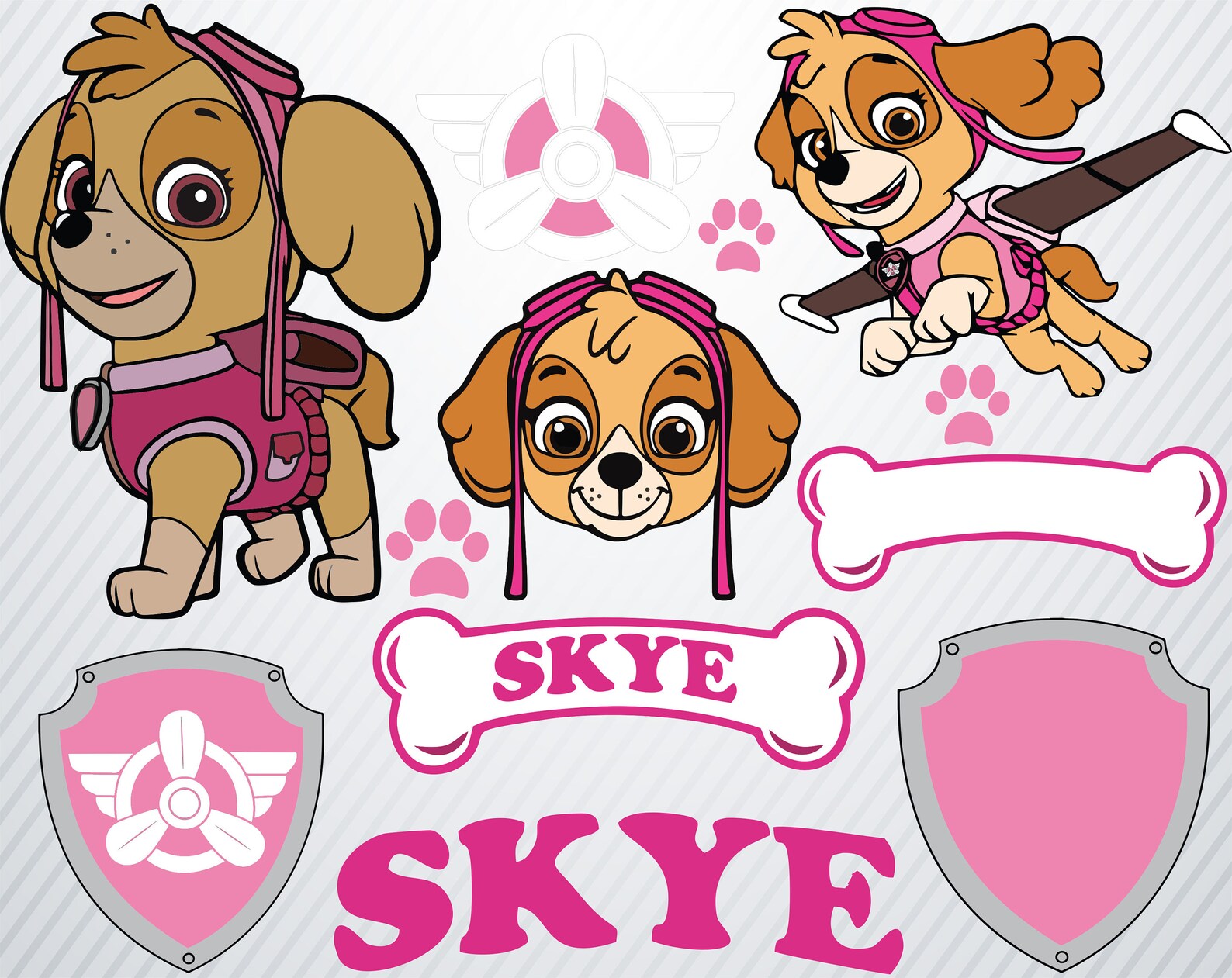 Skye svg png dxf Paw patrol svg Paw patrol png Paw patrol ima...