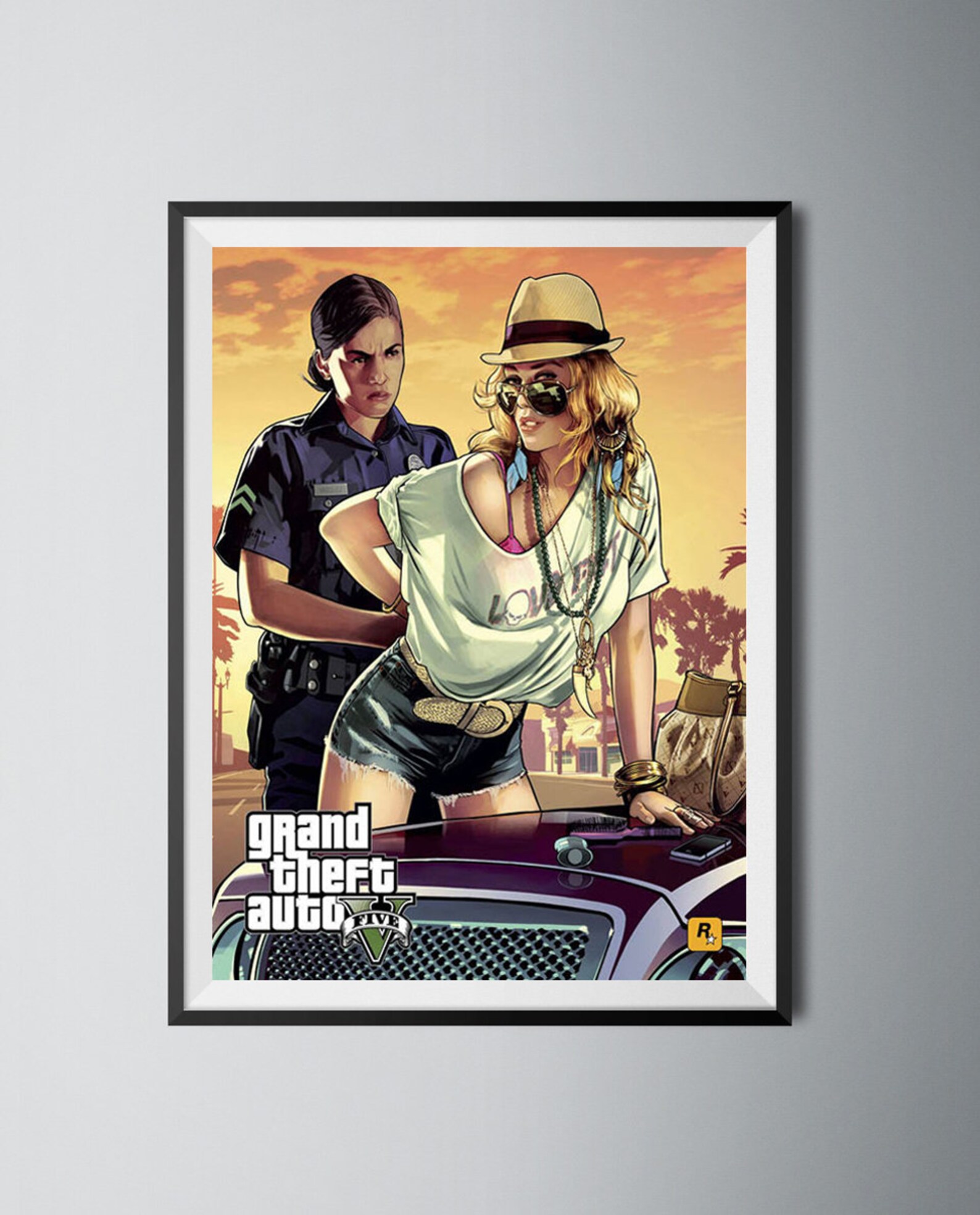 Gta 5 Poster Grand Theft Auto 5 Gta 5 Print Gta 5 Gift | Etsy