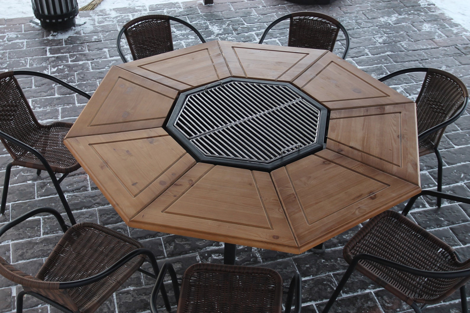 BBQ outdoor grill table patio BBQ table yard design grill Etsy