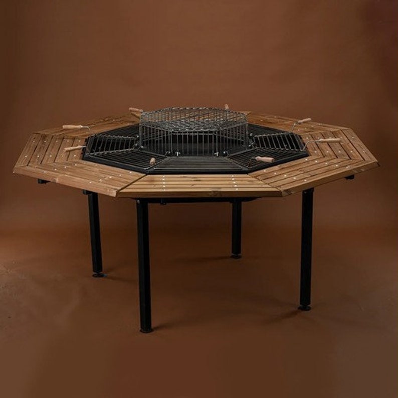 BBQ outdoor grill table patio BBQ table yard design grill Etsy