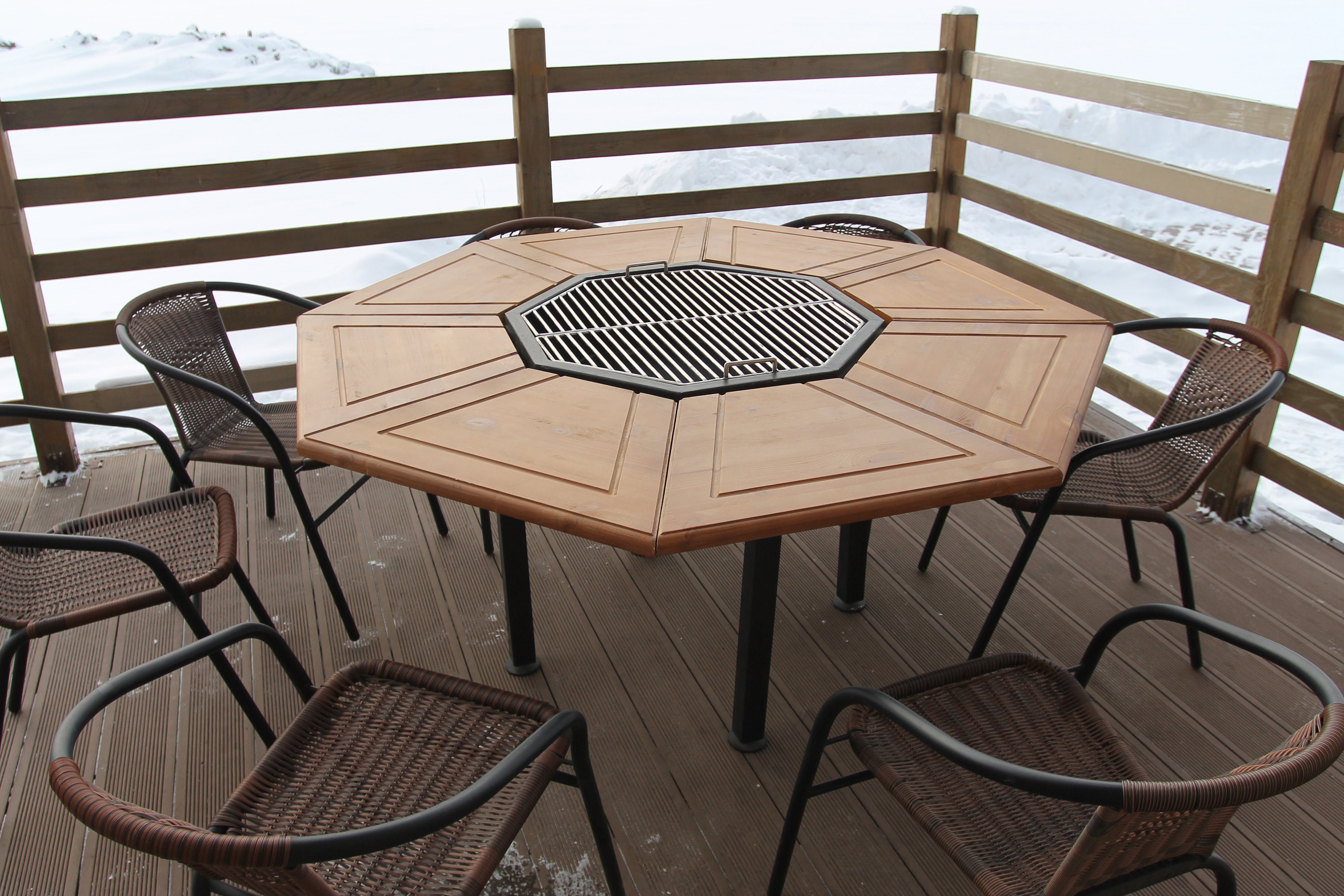 Bbq Outdoor Grill Table Patio Bbq Table Yard Design Grill Etsy