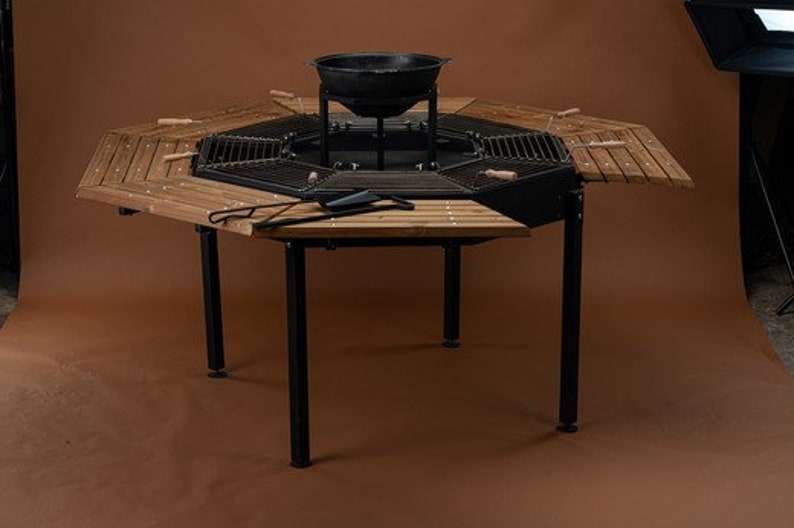 BBQ outdoor grill table patio BBQ table yard design grill Etsy