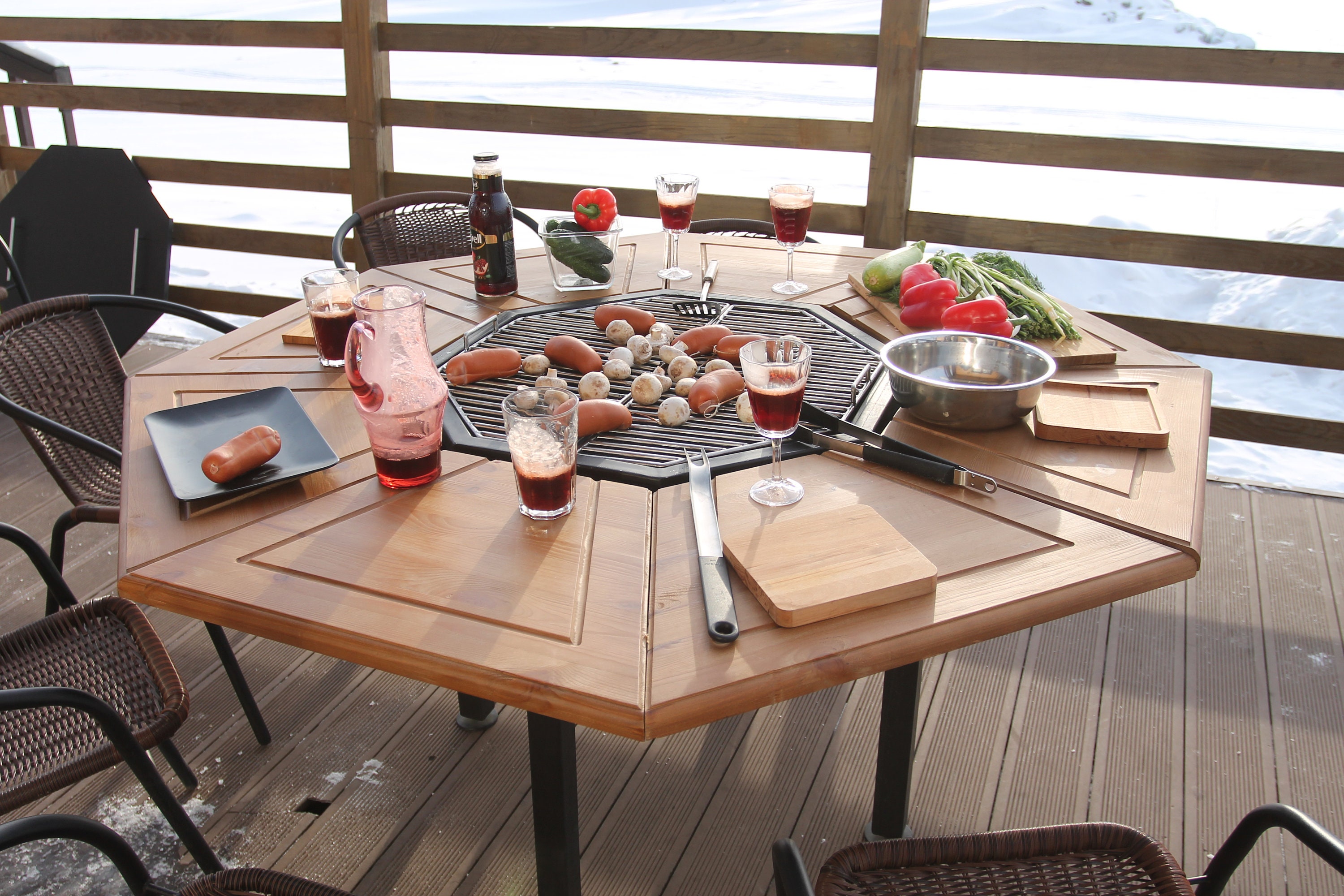 Mesa de parrilla al aire libre barbacoa mesa de barbacoa Etsy