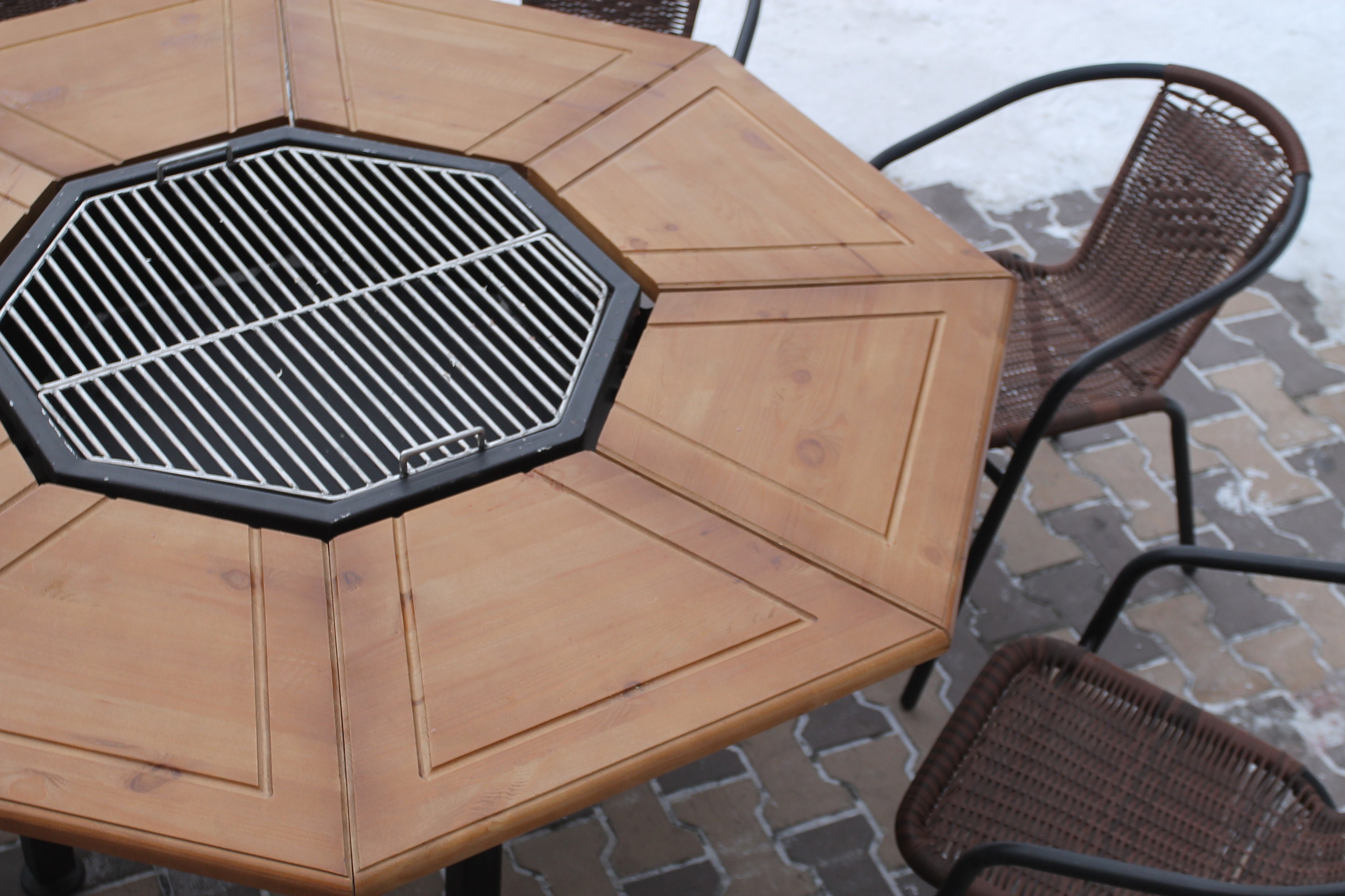 BBQ Outdoor Grill Tisch Terrasse BBQ Tisch Hof Design Etsy