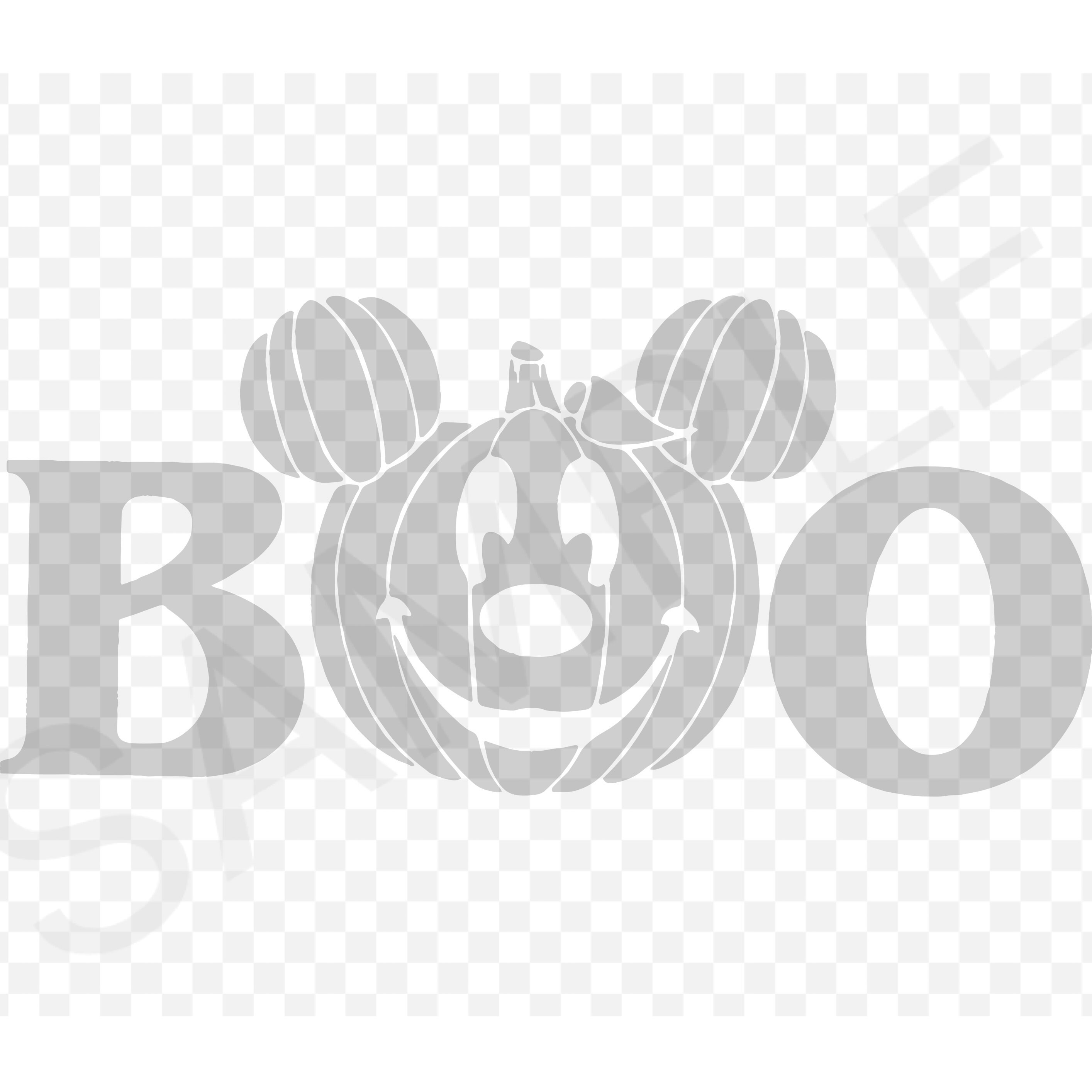 Boo Mickey Pumpkin SVG