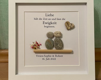 Liebe Ewigkeit Steinbild | Geschenk |Freunde | Liebe| Valentinstag |Ostern | Hochzeit| Hochzeitsgeschenk