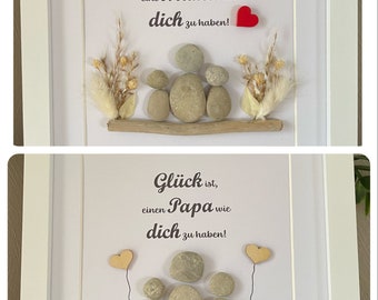 Mother's Day, Father's Day, stone picture, happiness is, birthday, Easter, Christmas