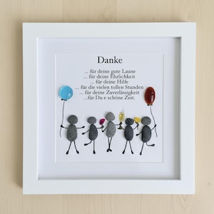 Steinbild Danke, Geschenk, personalisierbar, Freunde, Ruhestand, Rente, Jobwechsel, Kündigung, STB-198