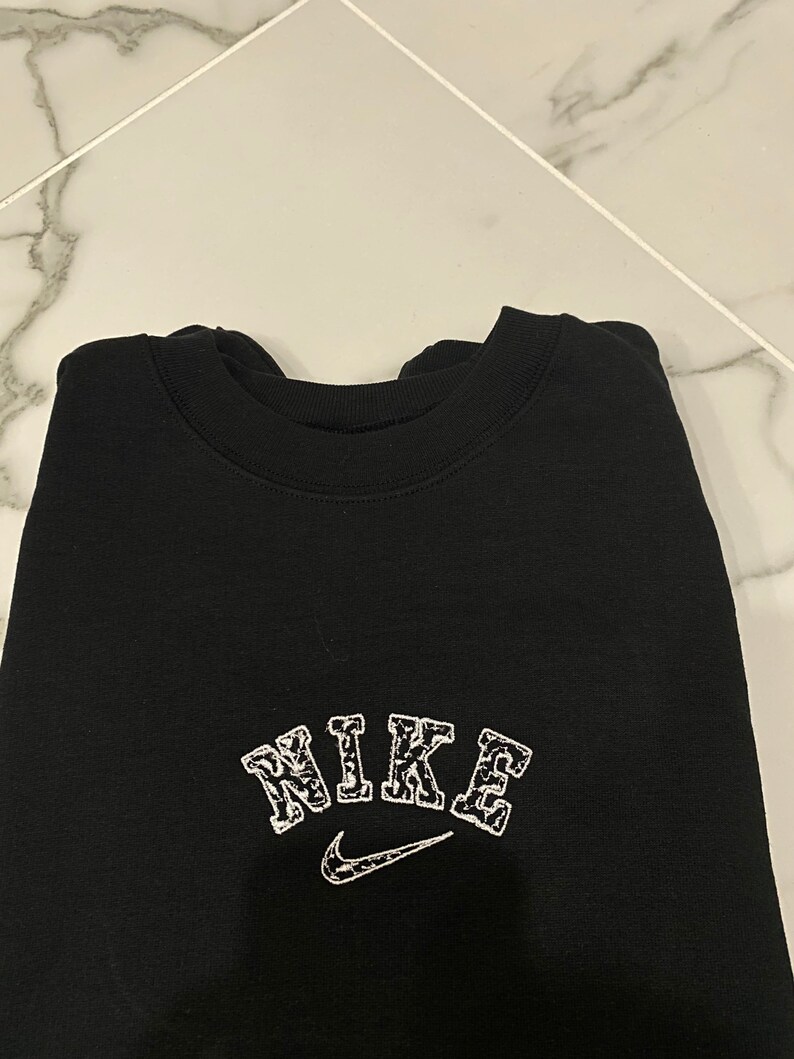 Embroidered hoodie Custom embroidery Vintage Nike | Etsy