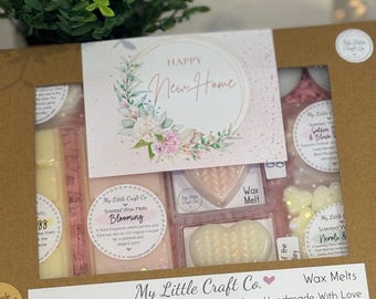 New Home Gift Box, Scented Ecosoya Wax Melts, Handmade Hamper