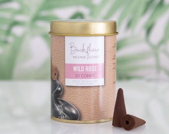 Jumbo Backflow Cones - Patchouli, Lavender, Vanilla, Sandalwood or Wild Rose
