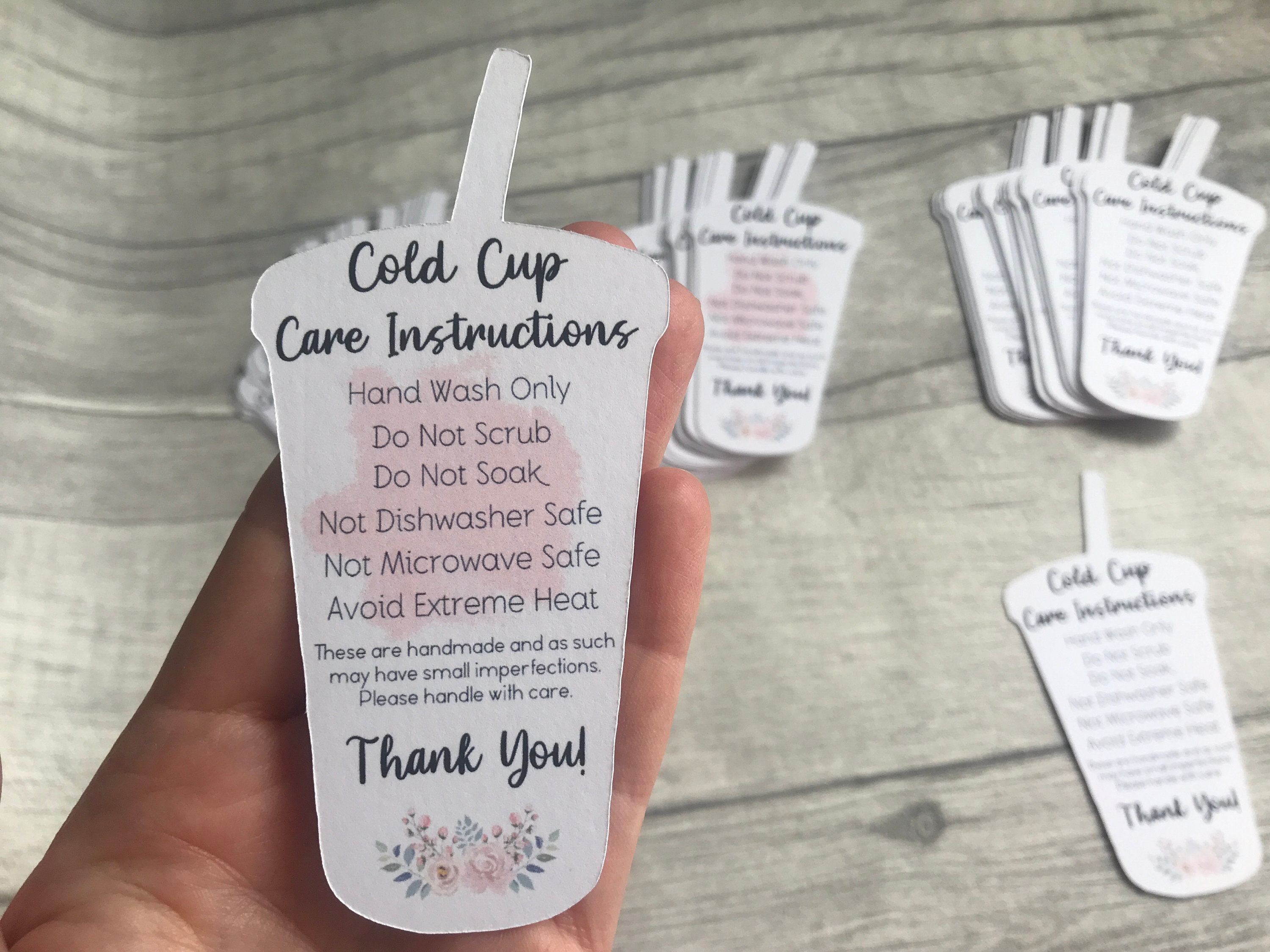 cup care instruction card｜TikTok Search