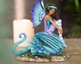 16cm Dragon Perch Fairy Figurine, Amy Brown Collectable