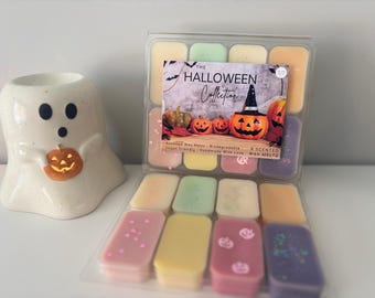 Autumn/Halloween Scented Set of 8 Wax Melts, Highly Scented Wax Melts, Halloween, Natural Soy Wax Melts, Highly Scented, Home Decor