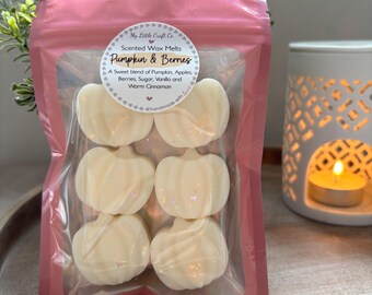 Wax Melts - Pumpkin Shaped Wax Melts, Handmade, Highly Scented, Vegan Friendly, Biodegradable, Home Decor, Home Fragrance, Gift