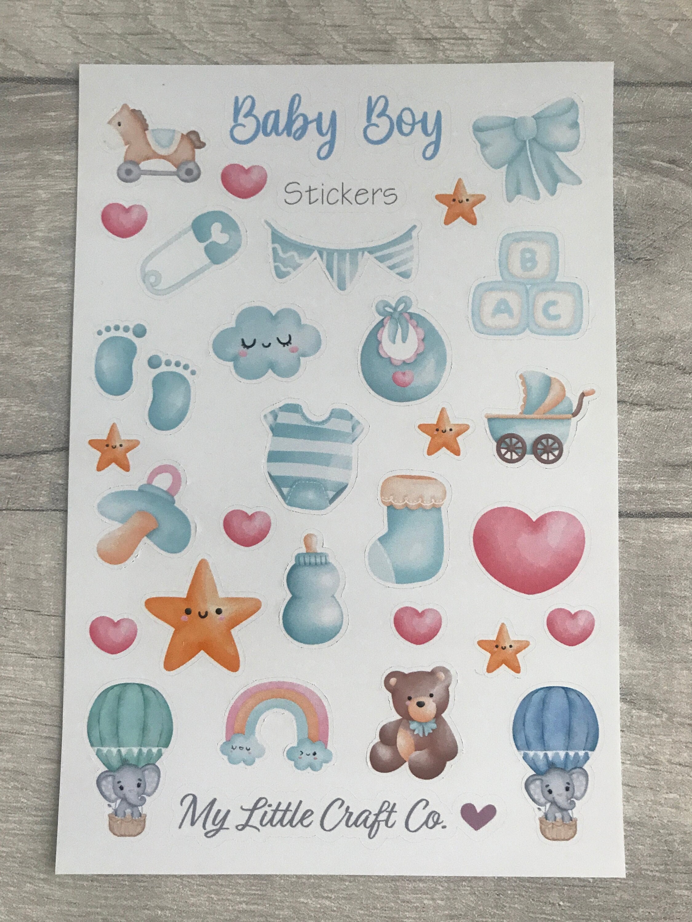 4Sheets/78pcs Baby Scrapbook Stickers for Photo Albums Envelopes  Scrapbooking Party Favors
